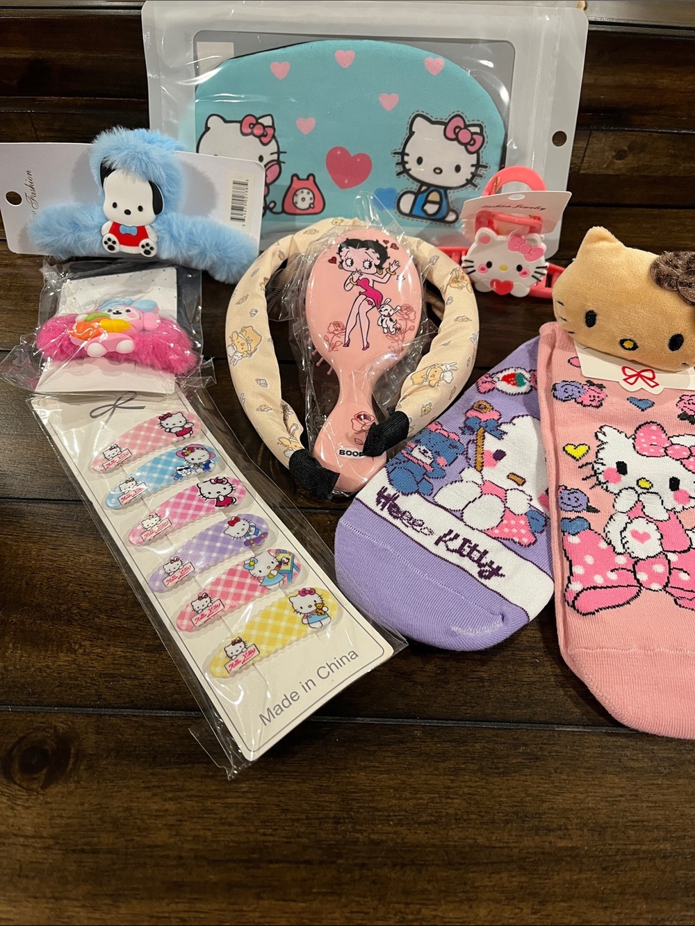 Kitty 10 piece Bundle #13 Pink, Lavender & Aqua Accessory Set